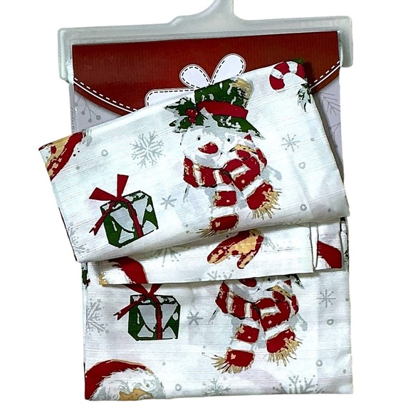 Holiday Shower Curtin Fabric Santa Snowman Christmas Bath Decor 70 x 72 Inch - Picture 8 of 16